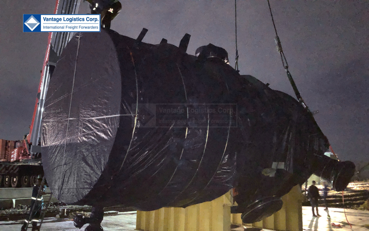 sepc cracker expansion project  vantage logistics on time third shipment of large scale chemical tanks