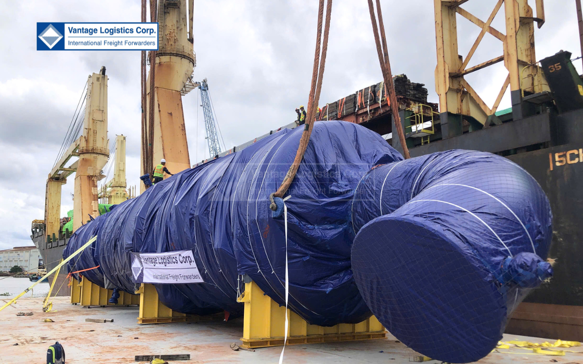 sepc cracker expansion project  vantage logistics on time third shipment of large scale chemical tanks