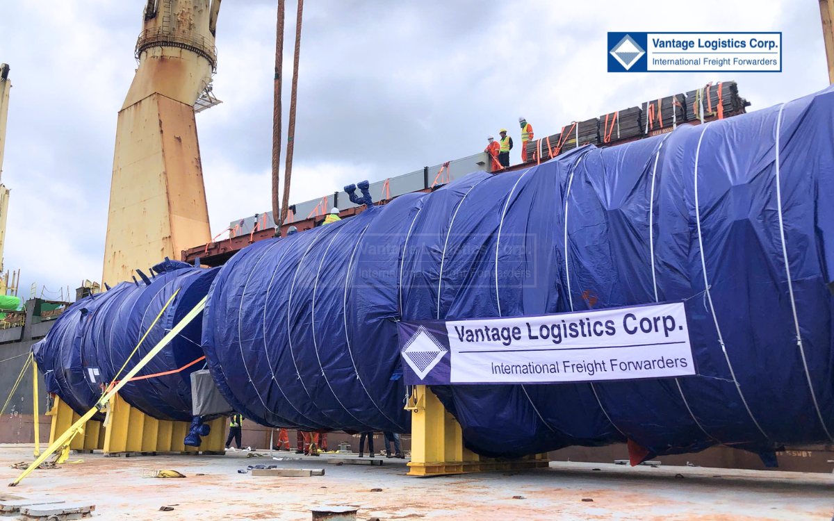 sepc cracker expansion project  vantage logistics on time third shipment of large scale chemical tanks
