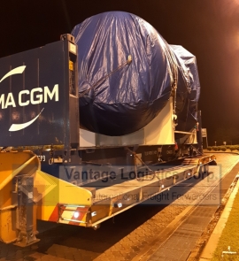 successfully transported an over sized shipment of steel structure to usa